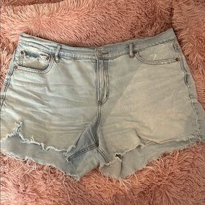 Light Blue Denim Women's Shorts